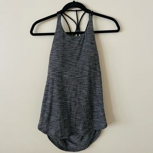 Lululemon open back tank top with built in sports bra. Size 6